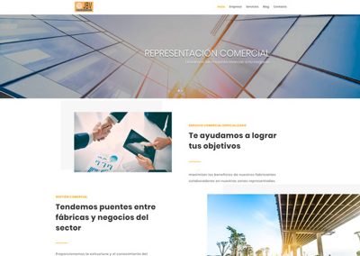 Diseño web para Representaciones JBV
